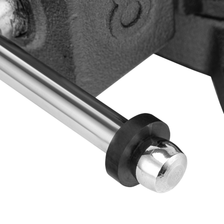 Тиски слесарные DENZEL BVH-200, 200 мм, поворотные, стальная направляющая, с наковальней