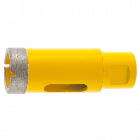 Сверло алмазное по керамограниту DENZEL, 27 мм, М14, мокрая резка