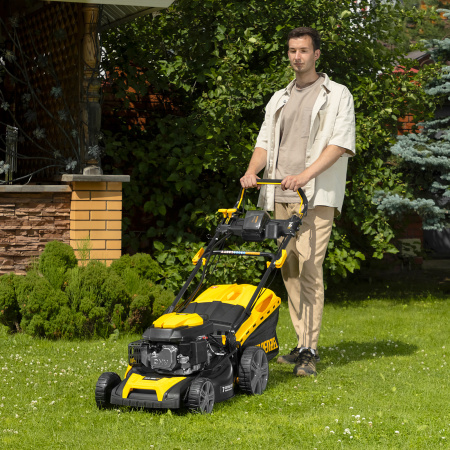 Газонокосилка бензиновая DENZEL GLD-460SP-VE, 146 см3, шир. 46см, привод, вариатор, эл.старт, 60 л