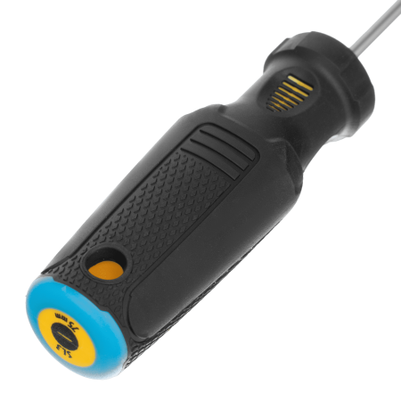 Отвертка DENZEL SL3х75 мм, CrV, трехкомпонентная рукоятка