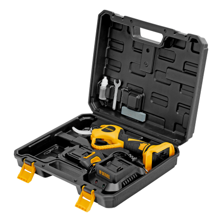 Секатор аккумуляторный, бесщет. DENZEL, CP-30BL, Li-Ion, 20 В, лезвия SK5