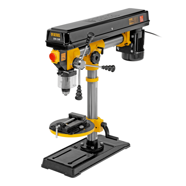 Станок сверлильный радиальный DENZEL DDM-550R, 550 Вт, 16 мм, 12 ск., настольный