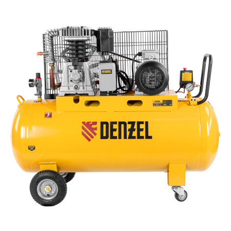 Компрессор воздушный DENZEL BCI4000-T/200, 4.0 кВт, ременный привод, 200 литров, 690 л/мин