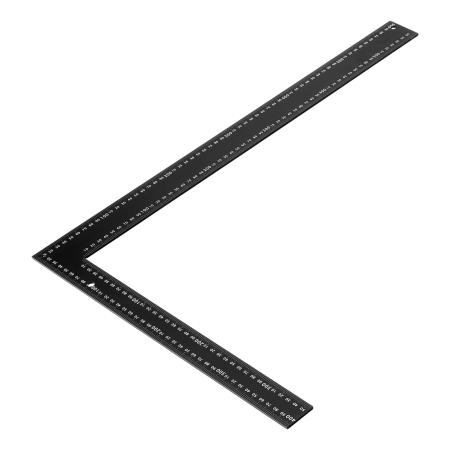 Угольник DENZEL 400 х 600 мм, алюминиевый, лазерная гравировка