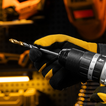 Сверло спиральное по металлу DENZEL 7,5 x 109 мм, Р6М5, Golden Tip