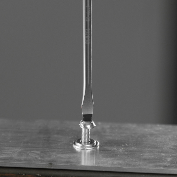 Отвертка DENZEL SL3х75 мм, S2, 3к рукоятка