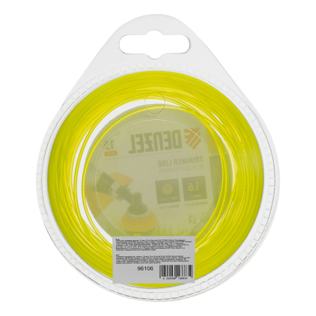 Леска для триммера DENZEL Flex Сord 96106, 1.6 мм x 15 м, круглая, блистер