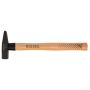 Молоток слесарный DENZEL 200 г, кованый квадратный боек, буковая рукоятка