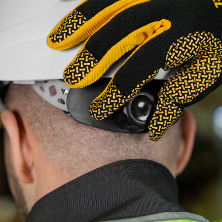 Каска защитная ударопрочная DENZEL ABS/PC, плавная регулировка, модель «Форвард» (К-05), белая