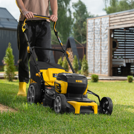 Газонокосилка аккумуляторная бесщет. DENZEL DLM-460, 460 мм, травосб. 65 л., Li-Ion, 40 В