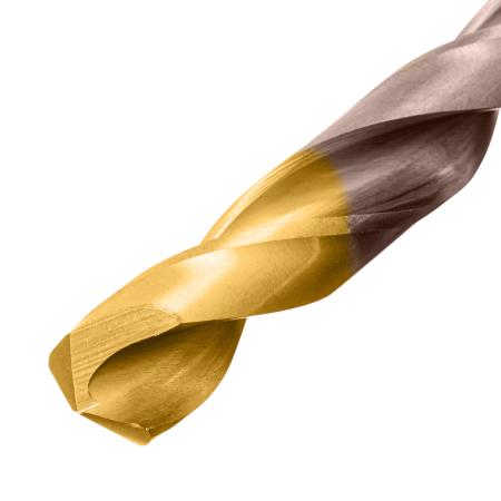 Набор сверл по металлу DENZEL, 1-13 мм, Р6М5К8-TiN, Golden Tip, 25 шт