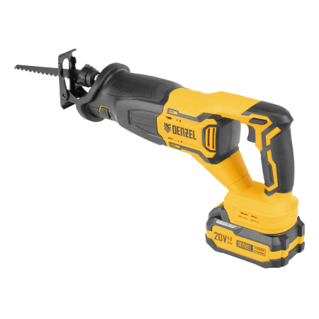 Пила сабельная аккумуляторная бесщет. DENZEL  RS-250, Li-Ion, 20 В