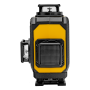 Лазерный уровень мультипризменный DENZEL DLV-360-4C, 30 м, зеленый луч, Li-Ion 2,4 Aч, кейс