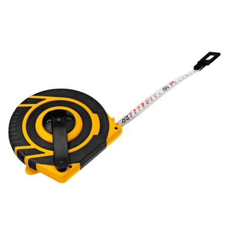 Рулетка геодезическая DENZEL 30 м х 15 мм, закрытый корпус, фиберглассовая лента