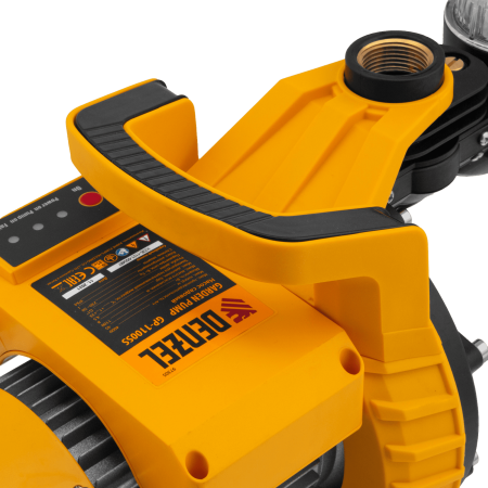 Насос садовый поверхностный DENZEL GP1100SS, 1100 Вт, 4000 л/ч, подъем 45 м, пластик