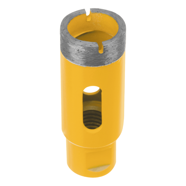 Сверло алмазное по керамограниту DENZEL, 27 мм, М14, мокрая резка