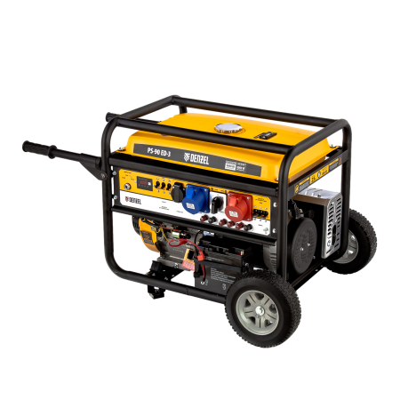 Генератор бензиновый DENZEL PS 90 ED-3, 9.0 кВт, 230 В/400 В, 25 л, электростартер