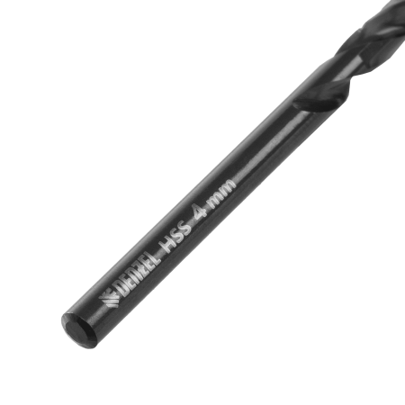 Сверло по металлу DENZEL 4 мм, HSS-Tin, Golden Tip, 10 шт.