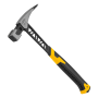 Молоток кровельщика DENZEL 600 г, цельнокованый, боек с магнитом, двухкомп. обрезин. рук-ка