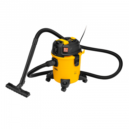 Пылесос строительный DENZEL RVC20, 1400 Вт, бак 20 л, шланг 3 м, розетка с автосинхр. Пылесос строительный DENZEL RVC20, 1400 Вт, бак 20 л, шланг 3 м, розетка с автосинхр.