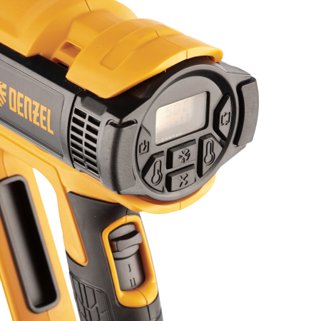 Фен технический DENZEL HG-2000E, 2000 Вт, 2 режима, LCD дисплей