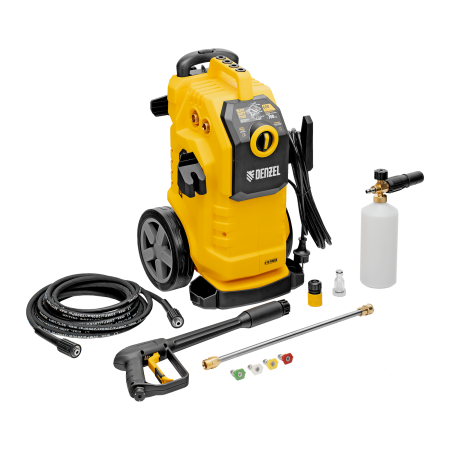 Моечная машина высокого давления DENZEL K 90 Power, 3100 Вт, 220 бар, 600 л/ч, асинх. двигатель
