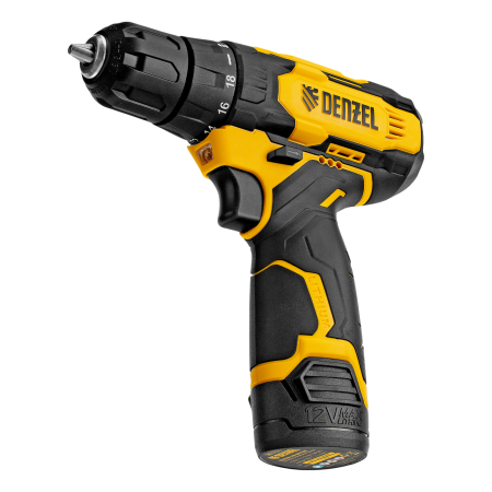 Дрель-шуруповерт аккумуляторная DENZEL CDQ-12, Li-Ion, 12 В Дрель-шуруповерт аккумуляторная DENZEL CDQ-12, Li-Ion, 12 В