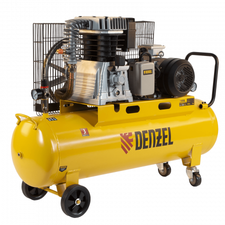 Компрессор воздушный DENZEL BCI4000-T/100, 4.0 кВт, ременный привод, 100 литров, 690 л/мин