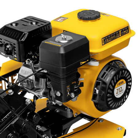 Мотоблок DENZEL DPT-270SB, 7 л.с., ремен.сцеп, фрез 3х4, ШОМ, без колес, передачи 2В/1Н