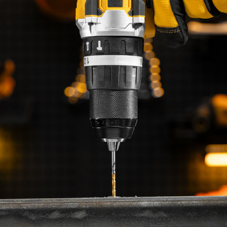 Набор сверл по металлу DENZEL, 2-8мм, Р6М5К8-TiN, Golden Tip, 6 шт