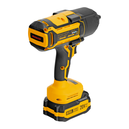 Гайковерт ударный аккумуляторный бесщет. DENZEL CIWH-BL-20-1000, Li-Ion, 20 В