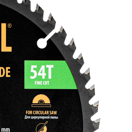 Пильный диск по дереву DENZEL ф180 х 20 мм, 54зубьев