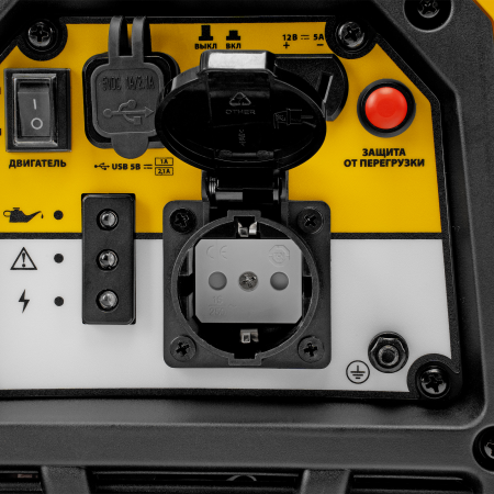 Генератор инверторный DENZEL GS-1100iS, 1,1 кВт, 230 В, закрытый корпус, ручной старт