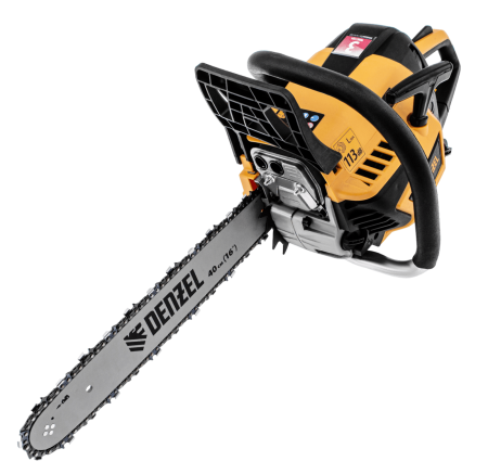 Пила цепная бензиновая DENZEL DS-4516, шина 40 см, 45 см3, 2,5 л.с, шаг 0,325, 64 звена