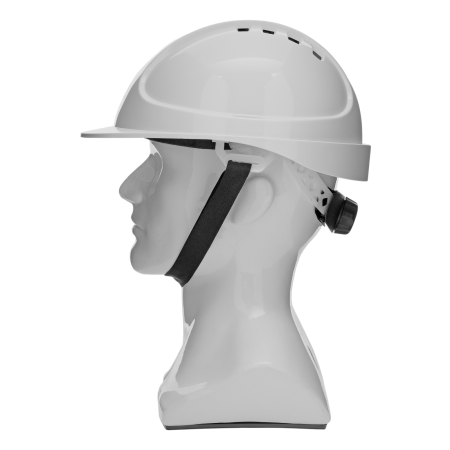 Каска защитная ударопрочная DENZEL ABS/PC, плавная регулировка, модель «Форвард» (К-05), белая