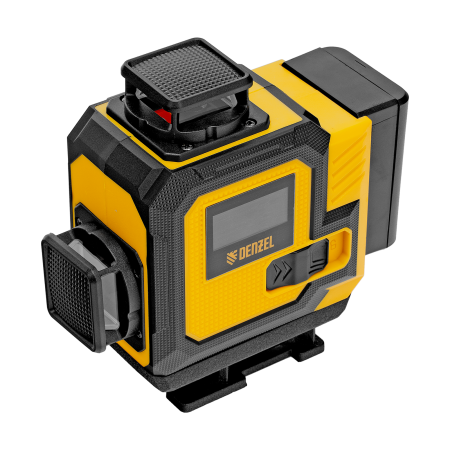 Лазерный уровень мультипризменный DENZEL DLV-360-4C, 30 м, зеленый луч, Li-Ion 2,4 Aч, кейс