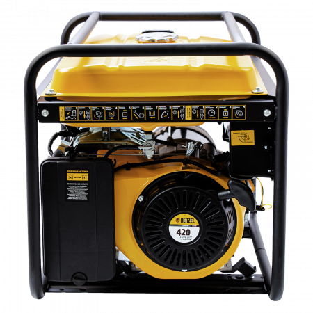 Генератор бензиновый DENZEL GE 6900, 5.5 кВт, 220 В/50 Гц, 25 л, ручной старт
