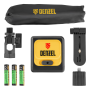 Лазерный уровень DENZEL DQB-T, 30 м, зеленый луч, батарейки, штатив