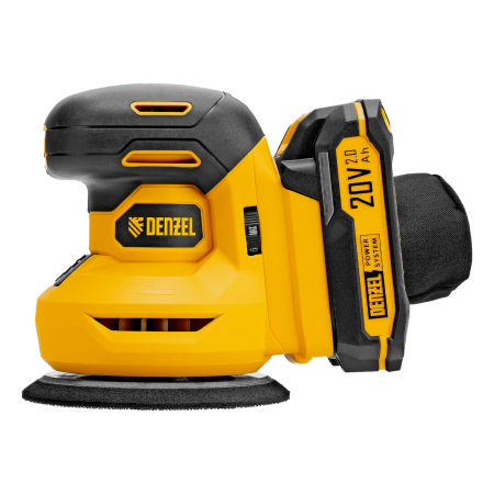Машина шлифовальная эксцентриковая аккумуляторная DENZEL CROSH-20-125, Li-Ion, 20 В