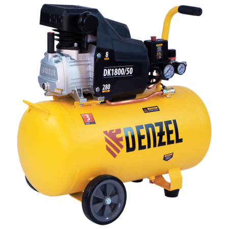 Компрессор воздушный DENZEL X-PRO DK1800/50, 1.8 кВт, 280 л/мин, 50 л Компрессор воздушный DENZEL X-PRO DK1800/50, 1.8 кВт, 280 л/мин, 50 л