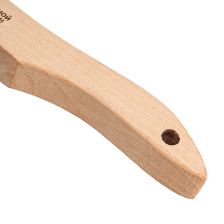 Щетка зачистная 5-и рядная DENZEL, прямая проволока из нержавеющей стали с деревянной ручкой, EFP