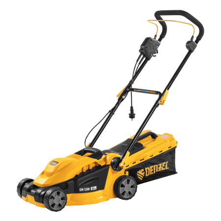 Газонокосилка электрическая DENZEL GM-1200, 1200 Вт, ширина 32 см, 3 уровня, 25 л Газонокосилка электрическая DENZEL GM-1200, 1200 Вт, ширина 32 см, 3 уровня, 25 л