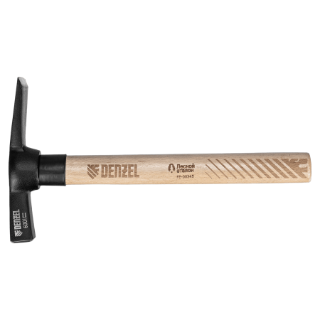 Молоток каменщика DENZEL 600 г, буковая рукоятка, EFP