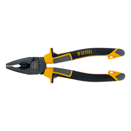 Плоскогубцы комбинированные DENZEL 180 мм, трехкомпонентные рукоятки Плоскогубцы комбинированные DENZEL 180 мм, трехкомпонентные рукоятки