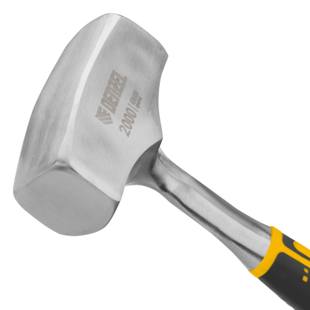 Кувалда DENZEL 2 кг, цельнометаллическая, двухкомпонентная рукоятка