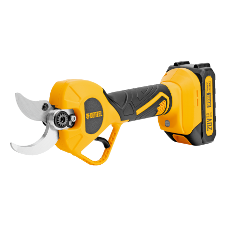 Секатор аккумуляторный, бесщет. DENZEL, CP-40BL, Li-Ion, 20 В, лезвия SK5