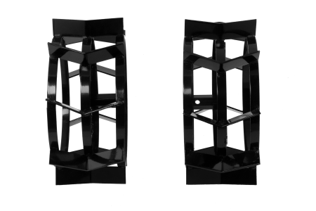 Грунтозацепы DENZEL 380/160 мм, посадка шест. 23 мм, комплект 2 шт