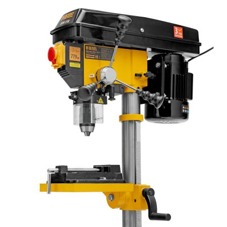 Станок сверлильный DENZEL DDM-550L, 550 Вт, 16 мм, 12 ск., лазер, настольный