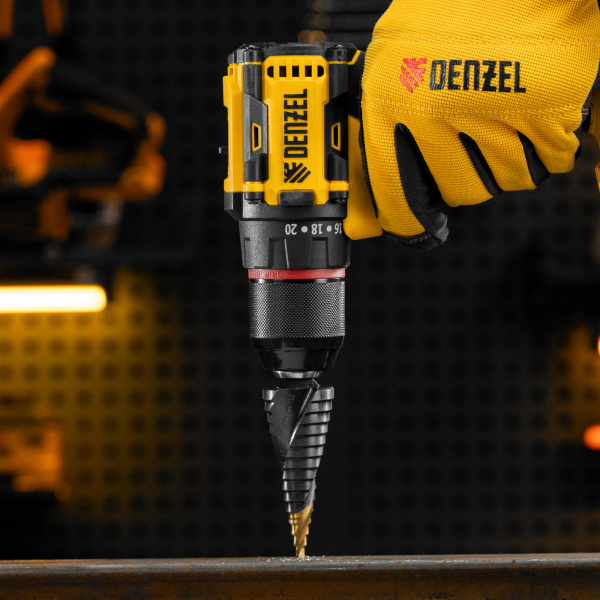 Сверло ступенчатое DENZEL, 4-6-8-10-12-14-16-18-20-22-24-26-28-30-32 мм, Р6М5, 6-гр. хвостовик