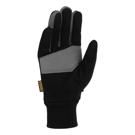 Перчатки универсальные DENZEL, двойные, работа с сенсорным экраном, вязанная манжета, размер 8